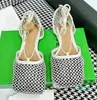 Beach Sandals Bohemian Vacation Flat Shoes Crystal Net Shoes Ankle Strappy Cross Tied Real Leather Shoes Woman
