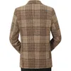 Men Blazers Suit Coats Male Business Casual Plaid Coat Brand Clothing247e