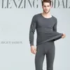 Men's Sleepwear Autumn Winter Thermal Plush Thickened Warm Pajama Sets Soild Loose Men Suit Homewear