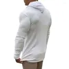 Magliette da uomo Rinning Bodybuilding con cappuccio Sporting Casual Pullover semplici Maglioni a maniche lunghe larghi slim Camicia autunnale