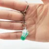 7 Color Creative Mini Soft Drink Keychain Ice Cream Drink Bubble Keyring Decompression Keychain Jewelry Gift ZZ