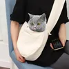Sac à dos Portable en tissu Beige pour porte-chats, sacoche pour animaux de compagnie, sac de fournitures
