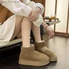 Fur Ankle Winter Warm Snow Boots Women's New Casual Real Natural Wool Sheepskin Suede Short Plush Student Booties Botas 0b5d