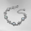 Chaînes épines irrégulières colliers en pierre de lune pour femmes Punk esthétique pierre chaîne collier Bracelet Y2K Egirl Bracelet bijoux