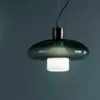 Modern Nordic Green Glass Pendant Light Suspension Design For Living Room Restaurang Bar Bedroom Kitchen Island Hängande lampa HKD230825