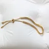 Link Armbanden Roestvrij Staal Vergulde 18k Goud Kleur Kiel Ketting Voor Vrouwen Mode Eenvoudige Verstelbare Armband Sieraden Gift Groothandel