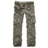 Pantalon Cargo de haute qualité pour hommes, décontracté, ample, multi-poches, militaire, Long, camouflage, jogging, grande taille, 2840, 230824