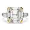 Wedding Rings OEVAS 100% 925 Sterling Silver Created Citrine Diamonds Gemstone Wedding Engagement Ring Fine Jewelry Gift Wholesale 230824