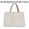 Sacs de soirée Sacs à main en toile de mode coréenne Femmes Grande capacité Shopping Noir / Blanc Couleur Solide Épaule pour Femme Dames Bolsas