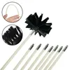 Mops Chimney Cleaner Sweep Inner Wall Cleaning Brush Tool 8 Soft Pipes Flexible Rods Flue Kit Fireplace 230825