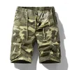 Running Shorts 2023 Summer Multi-Pocket Camouflage Mens Casual Loose Camo Kne-Length Cargo With Belt 38 40