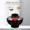 Bowls Plastic Soup Miso Small Japanese Kitchen Rice Fruit Dish Exquisite Lidded Containers