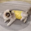 Katzenkostüme, Genesungsanzug für kastrierte Bauchwunden, atmungsaktiver Baumwoll-Einteiler, Katzen nach Kätzchen, Hundekleidung, Anti-Lecken