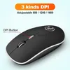 Imice Wireless Mouse Mysz Myszka komputerowa 1600 DPI Ergonomiczna Mauza Bez Hałaśliwy dźwięk myszy USB Myszy Mute Wireless Myszy do laptopa HKD230825