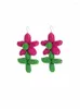 Dangle Earrings R115 Fashion Summer Jewelry Teacher Long For Women Cute Green