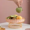 Platos Bandeja de frutas de vidrio creativa Sala de estar Mesa de té Hogar Dulces Merienda Melón y decoración Dim Sum