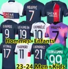 2023 2024 Soccer Jerseys Maillot de Foot Mbappe Lee Kang In Ramos Football Shirt 23 24 Asensio Hommes Enfants Fjärde Ugarte Hernandez Dembele Psgs Kids Kit
