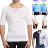 Waist Tummy Shaper Men Body Shaper Chest Compression T-Shirt Undershirt Abdomen Slimming Tank Tops Waist Trainer Workout Shapewear Tummy Base Layer 230824