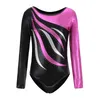 Body Mechanics Clothing Kids Ballet Gymnastics Suit Long Sleeve Leotards Dance Practice Clothes Girls Diamond BodySuit collant gimnastic costume 230825