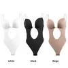 Midja mage shaper bodysuit formewear djup v-ringning hela kroppen shapers rygglösa underkläder sexiga thong kvinnor bröllop bantard push up corset 230824