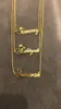 Collane con ciondolo Corona regina personalizzata con nome per donna Targhetta Gioielli Collana con lettera in acciaio inossidabile Regali per damigella d'onore Bijoux 230825