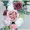 Dekorative Blumen 2 teile/satz Hochzeit Bogen Willkommen Bereich T Bühne Dekoration Künstliche Rose Requisiten Ecke Blume Tür