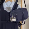 Mochila Moda Japonesa JK Uniforme Casual Messenger Bag Mulheres Bolsa 2023 Vintage Estilo Preppy Estudante Escola Ombro Crossbody