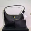 2-PCS女性ファッショントートバッグ高品質のアンダーアームレザーレディーラグジュアリーハンドバッグ古い花女性デザイナーバッグ