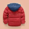 Down Coat New Boys Thickened Hooded Detachable Down Jacket Boys' White Duck Down Clothes Kids Warm Quilted Casual Outdoor Coats x0825