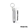 dab nail Premium Aluminum Smoking Hand Pipe 82MM Detachable Metal Tobacco Herb Pipes Mini Style Meal Smoke Pipe Accessories Keychain Pocket Size