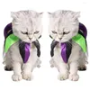 Colliers pour chiens, 2 pièces, délicat et magnifique animal de compagnie, Halloween, pour fête, taille S (noir, vert, violet)