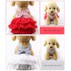 Sukienka z odzieżą dla psów Korna spódnica Pet Summer Ubranie Szczenię Princess Cute Clothe Chihuahua Stripe Akcesoria 230825