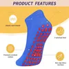 Sportsocken 4 Paar Yoga Pilates Trampolin Damen für ErwachseneKind Silikon AntiSlip Grip Baumwolle Boden Fußmassage Knöchel 230824