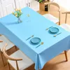 Table Cloth SOlid Color El Conference Tablecloth Waterproof Oil-proof And Washable Rectangular Mat End