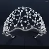 Hair Clips Handmade Rhinestone Wedding Band Bridal Headband Accessories For Brides