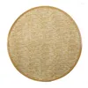 Table Mats Nordic Wind Decoration Home Placemat Heat Insulation Anti - Ironing Pad PVC Leather Edge Sisal Paper