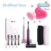 Toothbrush ZR Couple Gift Ultra Sonic Electric Toothbrush Travel Case 10 Heads Rechargeable IPX8 Waterproof 230824
