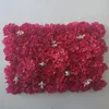 Decorative Flowers Pink Rose Flower Wall For Wedding Decoration Background White Artificial Panels Baby Shower Christmas Decor Backdrop