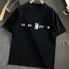 Tasarımcı Erkek Tişörtleri Yaz Gündelik Erkek Kadın Gömlek Fasion Basit ve Kolay Gevşek Tees Mektuplarla Baskı Kısa Kollu Top Lüks Erkekler Boyut S-3XL Giyim