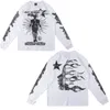 Hellstar Hoodie für Herren und Damen, hochwertiges Kapuzen-Sweatshirt, amerikanischer Retro-Schlammdruck, alt, sportlich, lässig, Lautsprecherhose, Größe S-XLS6CL
