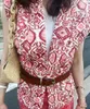 Coletes femininas estilo étnico impresso cardigan colete mulheres sem mangas colete curto 2023 outono moda feminina streetwear