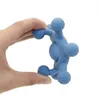 Teethers Toys TYRYHU 1PC Silicone Teether Baby Rudder Shape Wooden Ring Kid Gift BPA Free Children Goods Teething Toy 230825