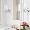 Duvar lambası LED ışık fikstürü Sconce Switch çatı aydınlatma dekor dekoratif cam yatak odası modern banyo