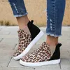 Leopardo non pigro femminile trendy 2022 slittamento vestito plus size piatti da donna elastico scarpe casual moca