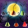 Autres fournitures de fête d'événement Balai pliant coloré Halloween Cos Prop Sweeper magique de la sorcière voler comme un avec ce balai enchanteur L5 230825