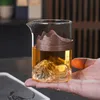 Vingglasögon japansk-stil Guanshan Cup Högtemperaturbeständig glasmässa pekar på Tea Ware Kung Fu Tea Set Tea House. 230825