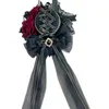 Hoeden met brede rand Emmer Lolita Gothic Kill Dark AllMatch Lo Elegante platte hoed Billycock Haaraccessoires 230825