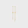 Wholesale Chain Tassel Long Necklace Removable Earrings Gold Finish Ear Stud Earring Earrings for Women