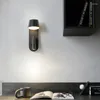 Lampada da parete Nordic Doppia testa Turn Makaron Protezione degli occhi Apparecchi in alluminio per lampade decorative sul comodino della camera da letto