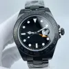 Automatisk mekanisk Rolx -klockor Mens Högkvalitativa GMT 42mm 216570 Vit Black Dial Need Needle rostfritt stål Explorer Män klockor XHGW